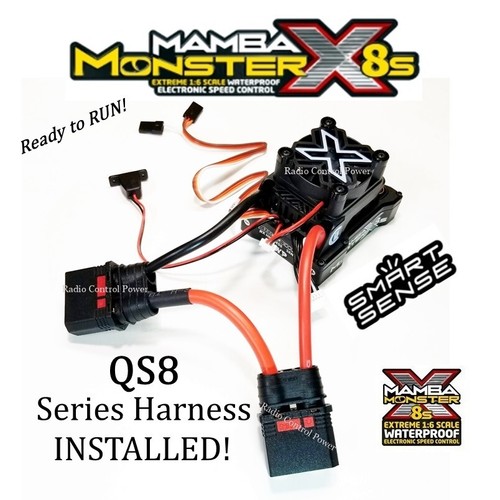 RCP RTR Castle Mamba Monster X 8S ESC with QS8 Series Harness Attached