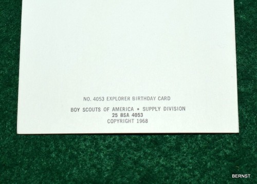 Pfadfinder - 1968 Grusskarte - Bild 2 von 3
