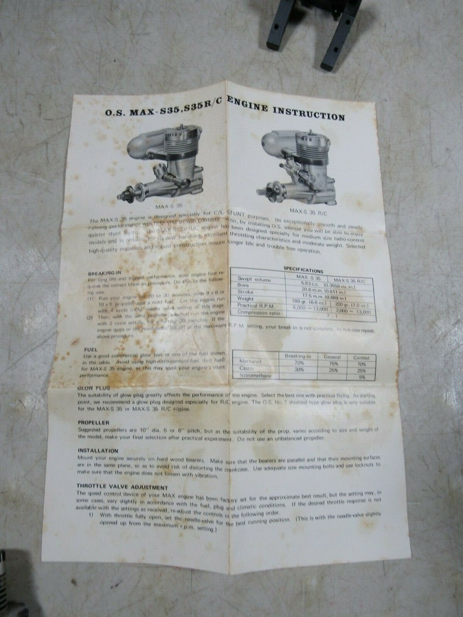 #29  O.S.MAX-S MARINE S30 RC エンジン　中古 29 O.S.Max-S Marine S30 Engine Used R/C | eBay