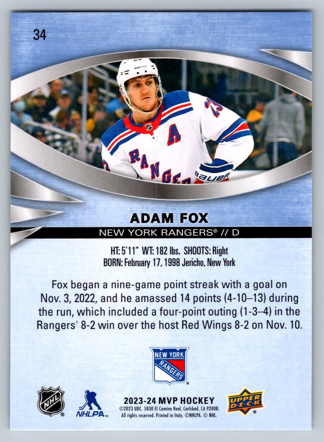 2023-24 Upper Deck MVP Single Card Pick List / Complete Your Set #'s 1-250 RC SP - Picture 70 of 198