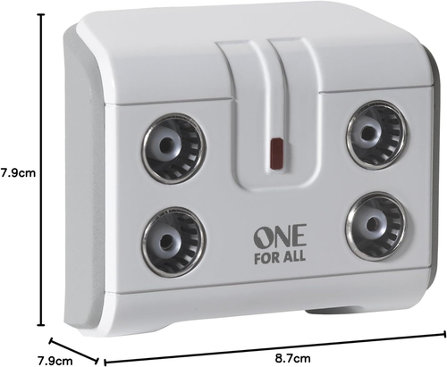 4-Way TV Signal Booster Splitter - 14X Amplified, Easy Plug & Play - 第 12/12 張圖片