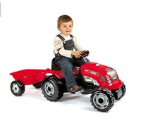 Smoby Red Tractor With Trailer Kids Ride On Cars Trucks Peddle Car Smoby Red Tractor With Trailer Kids Ride On Cars Trucks Peddle Car