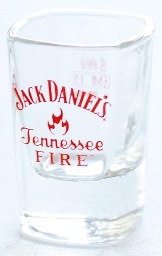 Jack Daniel's Fire Tennessee Whiskey Shot Glass x 2 pcs /25ml To Line - Picture 6 of 15