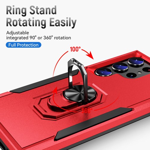 Für Samsung Galaxy S25 S24 S23 FE S22 S21 Ultra Stoßfest Ring Ständer Hülle Cover - Bild 66 von 70