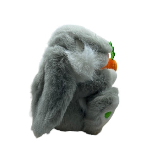 Vintage RARE Aurora White Bunny Rabbit Carrot Feet Plush Stuffed Animal 12" - Picture 2 of 7