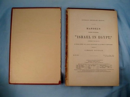 Israel In Egypt Sheet Music George Handel Hardcover Novello Edition Antique (O) - Picture 5 of 9
