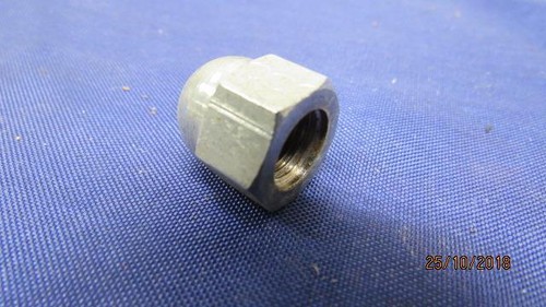 NOS NORTON COMMANDO KICKSTART 24tpi 3/8" UNF DOMED CHROMED NUT # 06-0550 - Picture 2 of 3