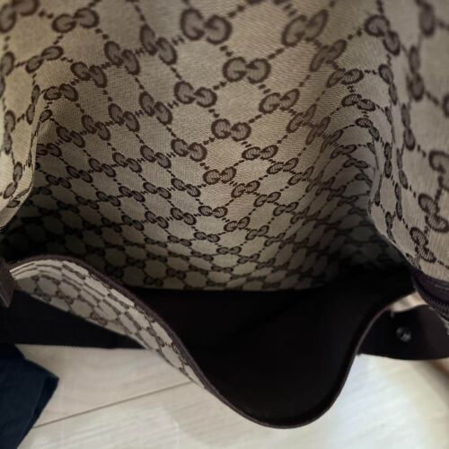 Vintage! Old Gucci con borsa portaoggetti borsa a tracolla monogramma tela 202408M - Foto 4 di 18