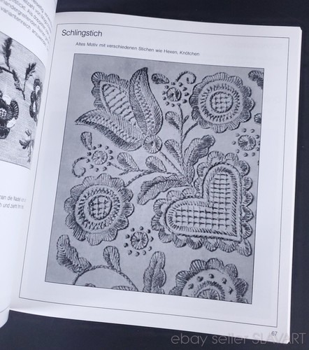 BOOK Austrian Embroidery handbook handcraft techniques patterns ethnic folk art - Foto 8 di 10