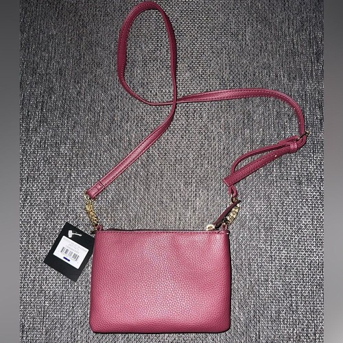 Nanette Lepore Meadow Cranberry Umhängetasche veganes Leder gold Kette - Bild 10 von 10