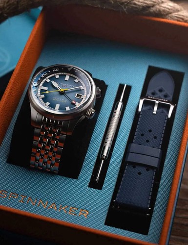 Spinnaker SP-5121-88 Mens Watch Bradner GMT Automatic 42mm 18ATM - Picture 14 of 15