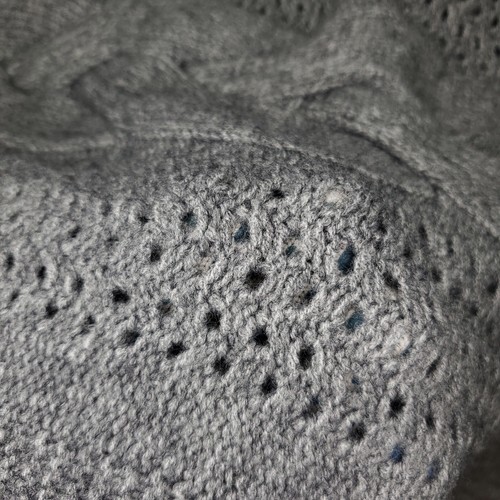 Oliver O Sweater Womens Medium Gray Cable Knit Acrylic Blend Pullover - Picture 7 of 11