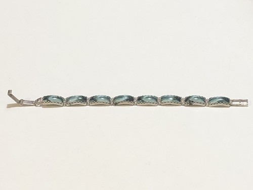 VTG IVAR HOLTH of Norway Style S/S Enamel Scene Panel Link Bracelet - Foto 3 di 13