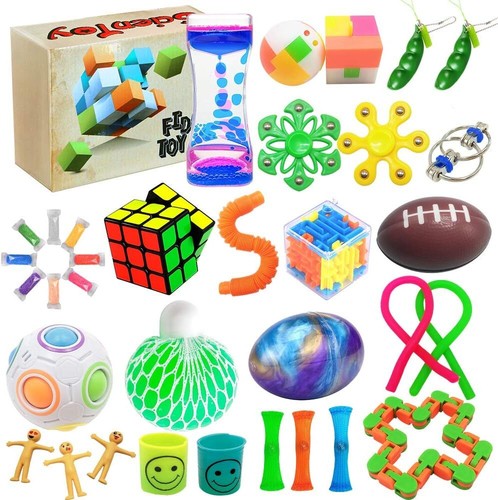 Fidget Toy Set,35Pcs Sensory Toy for ADD,OCD, Autistic Children,Adults, Anxiety - Picture 2 of 7