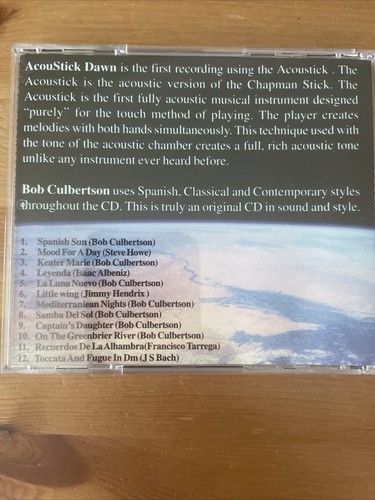 AcouStick Dawn by Bob Culbertson CD LIKE NEW RARE - Picture 2 of 3