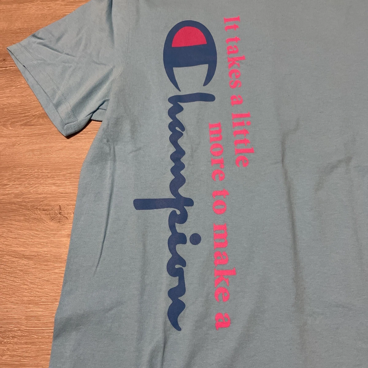Champion light cheap blue shirt