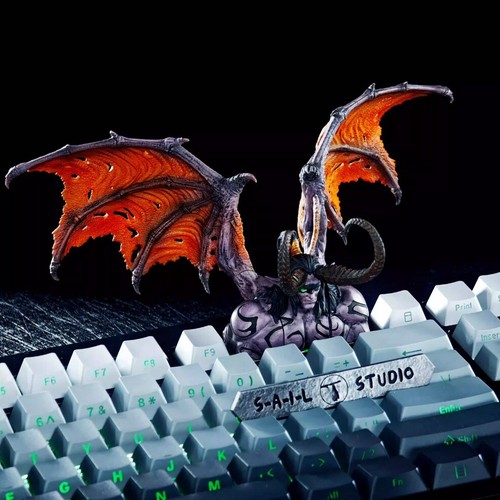 Demon Hunter illidan 3D Sculpture Mechanical Keyboard keycap - The Perfect Gift - Picture 18 of 19