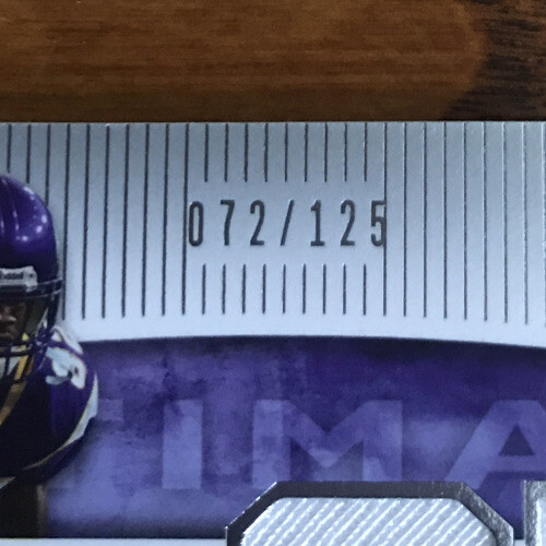 2007 Ultimate Collection Materials Silver Troy Williamson UM-TW #’d 072/125 - Picture 3 of 3