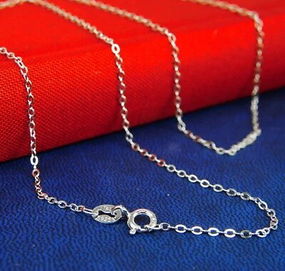 Damen,Herren chaismatische Kette rhodiniert Sterling Silber 925 Rolokette, 45 cm - Bild 1 von 3