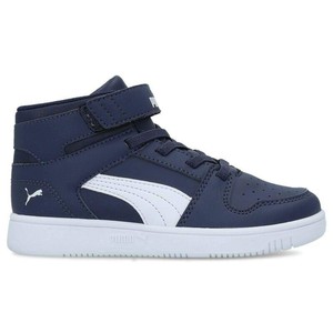 SCARPE PUMA BAMBINO REBOUND LAYUP SL JR BIANCO BLU 370488 04 ALTE PELLE NUOVE | eBay