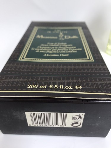 MASSIMO DUTTI MYRURGIA EAU TOILETTE Vintage Raro 200 ML Colonia OLD FORMULA - Imagen 3 de 3
