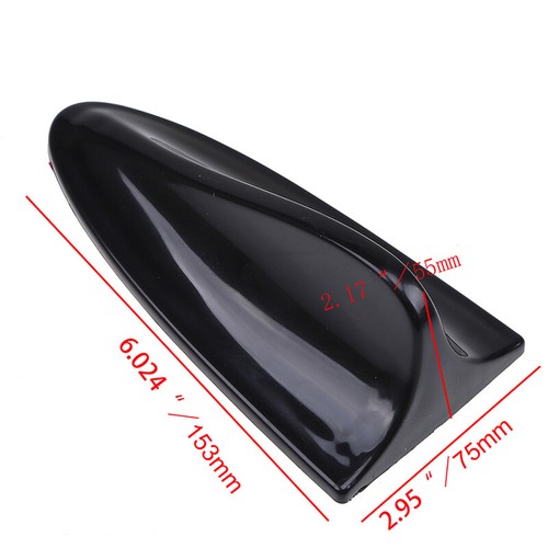 Universal Car Shark Fin Antenna Black Top Roof Aerial Decorative Cover - Picture 6 of 8