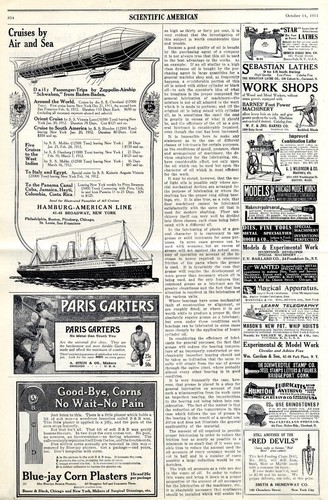 ZEPPELIN-AIRSHIP "SCHWABEN" Hamburg-American Line US-Markenwerbung XXL c.1911 - Picture 2 of 2