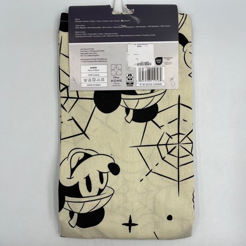 Disney Home Apron Mickey Mouse Halloween 100% Cotton 70 cm x 90 cm New - Picture 2 of 7