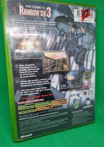 Tom Clancy’s Rainbow Six 3 - Xbox Original - PAL - Complete W Manual - Picture 3 of 3
