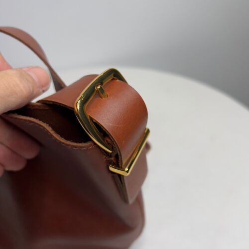 Madewell 138 $ The Essential Mini Bucket Tote Leder warm zimtfarben NN397 D - Bild 4 von 13