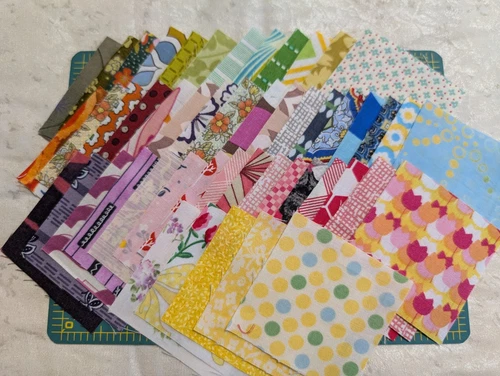 50 Quilting 100% Cotton Quality Fabric 2.5" Squares, Assorted Colors, Charms video thumbnail