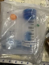 New H4 Volumetric Incentive Spirometer w/One-Way Valve 5000ml