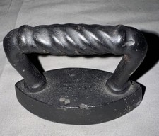 Childs Miniature Sad Iron Salesman Sample Antique Cast Iron Toy