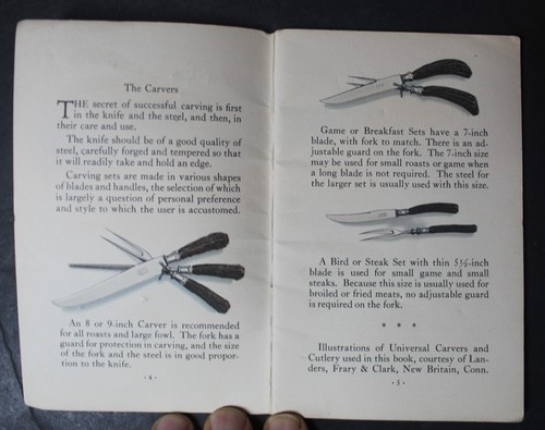 Very Rare VINTAGE 1924 Swift & Company "HOW TO CARVE" That SAYS it ALL!! - Picture 4 of 20