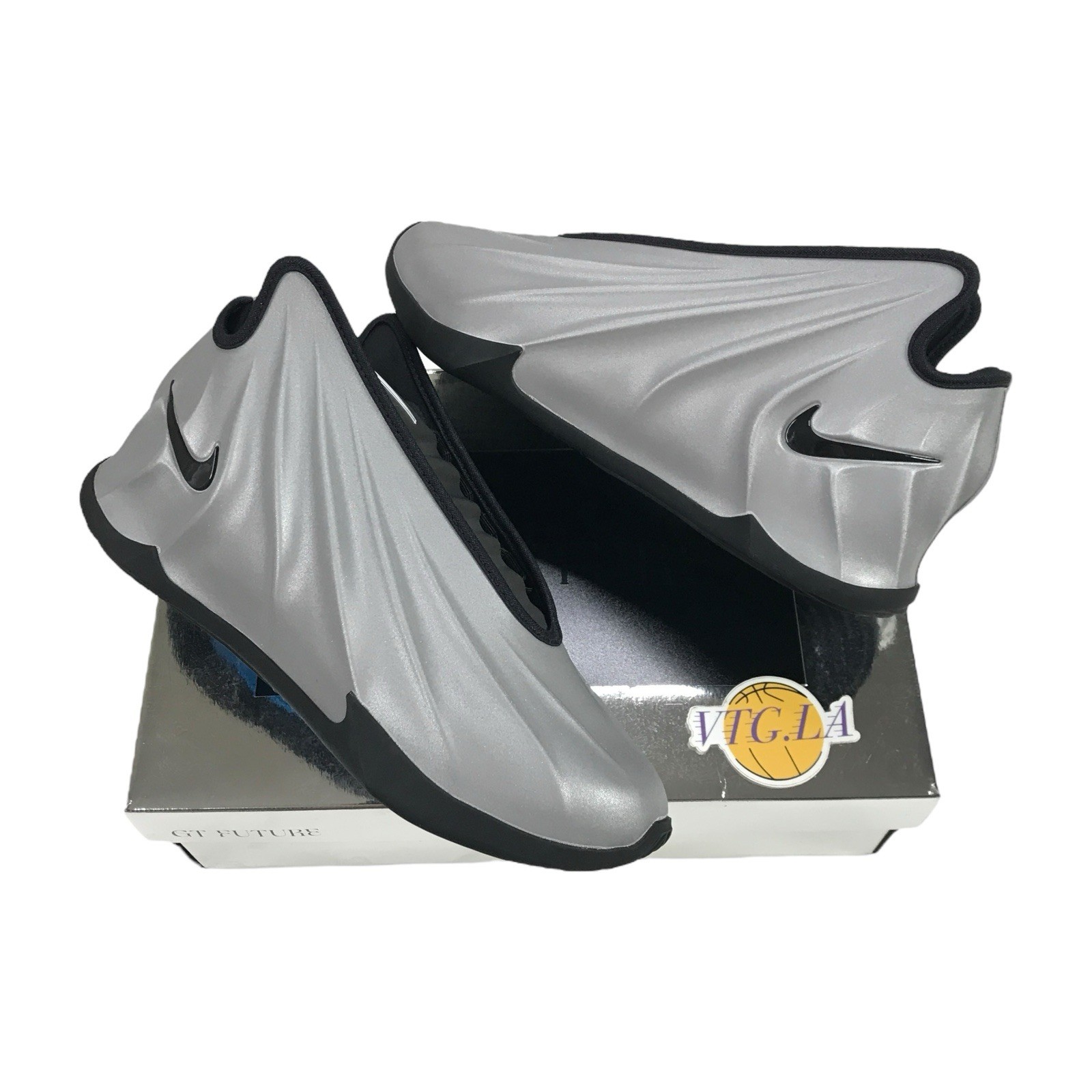 Size 8.5 - Nike GT Future Metallic Silver Black Basketball Shoes FZ5590 002 Wale