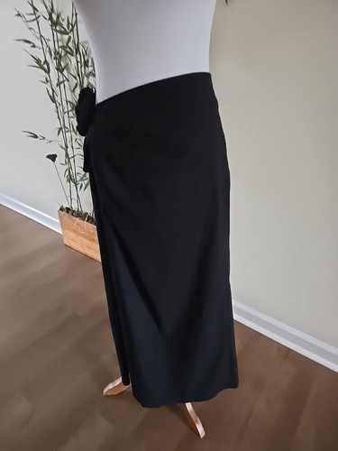 Maxi gonna a matita Olia in cotone elasticizzato nero, XL