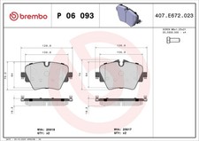 Bremsbeläge BREMBO P06093 passend für BMW 34106860019 34106876245 34106882418