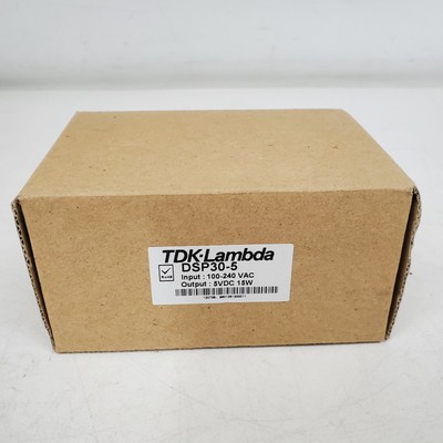 TDK-Lambda DSP30-5 DIN Rail Power Supply Module 100-240VAC 5VDC 15W