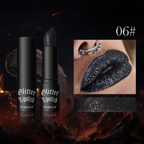 Smudge-Proof Matte&Glitter Lipstick for Vampirp&Christmas Looks Shine Lipstick - Picture 10 of 28