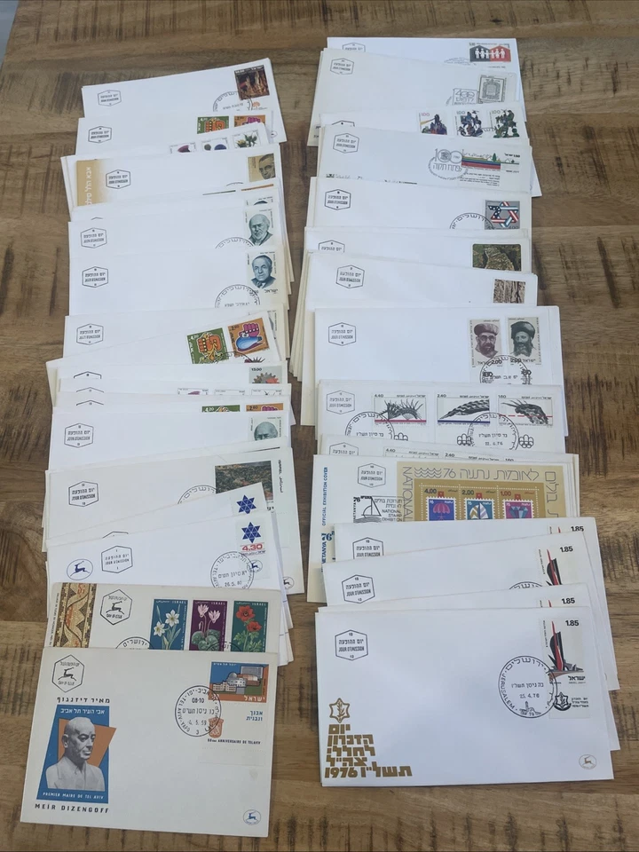 Lot of 500 Stamped Envelopes Postage Stamps 1950’s-1980’s ISRAEL No Reserve! - Image 2 of 4