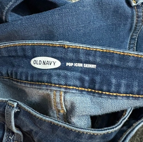 Pantalones de mezclilla para mujer OLD NAVY POP Icon ajustados desgastados sicámoro 04/19 talla 16 cortos - Imagen 3 de 5