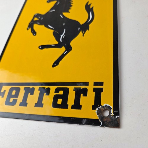 Vintage Ferrari Sign - Italian Race Car Porcelain Auto Gas Station Sign - Picture 13 of 14