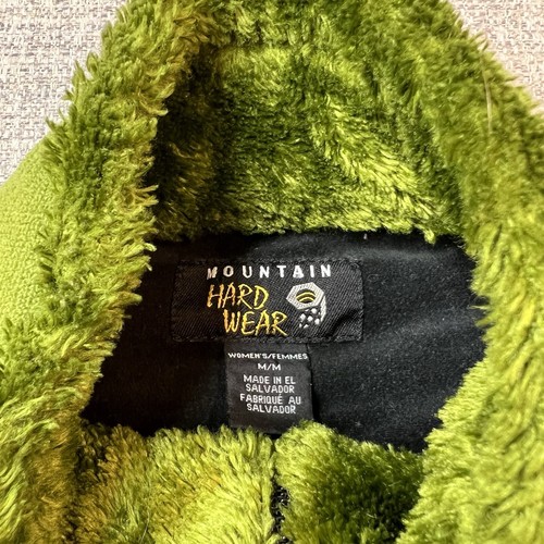 Mountain Hardwear Sweater Women's Medium Green 1/2 Zip Long Sleeve Fleece - Picture 8 of 15