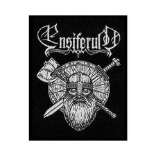 Ensiferum Standard Patch Sword and Axe Nue offiziell Schwarz Size Accessory Size
