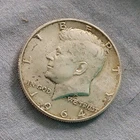 1964 Kennedy Half Dollar Silver 50C Coin 0.9 Fineness Circulated US Coin