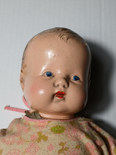 Vintage Composition Soft Body Baby Doll Painted Face OLD CL3 - Picture 2 of 17