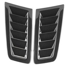 Hood Vents, 2Pcs Universal Car Hood Vent Wear Bonnet Vents Carbon Fiber Pattern