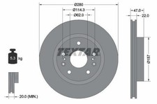 2x TEXTAR PRO 92268303 Bremsscheiben Vorne für SUZUKI VITARA (LY) 280mm