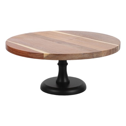 Acacia Wooden Cake Stand Candy Serving Tray Stands for Dessert Table - Picture 10 of 12