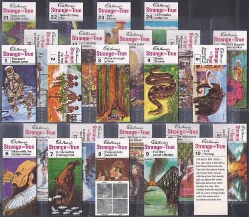 CADBURY-FULL SET- STRANGE BUT TRUE 1970 (24 CARDS) TITANIC - EXCELLENT+++ - Picture 4 of 4